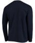 Фото #3 товара Men's College Navy Seattle Seahawks Maverick Thermal Henley Long Sleeve T-shirt