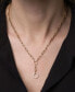 ფოტო #2 პროდუქტის Diamond Circle 17" Lariat Necklace (1/2 ct. t.w.) in 14k Gold, Created for Macy's
