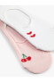 2'li Babet Çorap Seti Kalpli Kiraz Işlemeli Çok Renkli