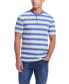 Фото #1 товара Men's Short Sleeve Striped Sueded Jersey