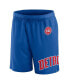 Фото #3 товара Men's Blue Detroit Pistons Free Throw Mesh Shorts