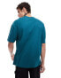 ADPT oversized t-shirt with football inspired chest print in green