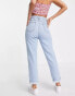 Фото #4 товара DTT Lou mom jeans in light blue wash