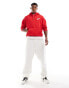 Vans Dettori loose hoodie in racing red Rennrot/Marshmallow, S - фото #2