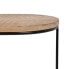 Вспомогательный стол 60 x 39,5 x 60 cm Натуральный Чёрный Металл Деревянный (2 штук)