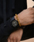 ფოტო #4 პროდუქტის Unisex Bordeaux Black Silicone Band Watch 44mm