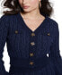 Фото #3 товара Women's Tiffany Long-Sleeve V-Neck Cardigan Sweater