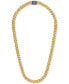 ფოტო #1 პროდუქტის Men's Classic Curb Chain 24" Necklace in Gold-Plated Stainless Steel