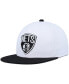 Men's White Brooklyn Nets Core Side Snapback Hat