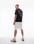 Topman oversized fit t-shirt with swallows back print in black Черный, XL - Chest 44 - фото #1