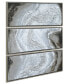 Iced Textured Metallic Hand Painted Wall Art Set by Martin Edwards, 60" x 20" x 1.5"