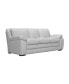 Фото #2 товара Zanna 92" Genuine Leather with Wood Legs in Contemporary Sofa