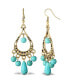 ფოტო #1 პროდუქტის Women's Turquoise Bead Chandelier Earrings