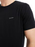 Paul Smith 3 pack loungewear t-shirts with logo in black