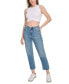 ფოტო #5 პროდუქტის Women's Angled-Hem Cropped Crewneck Tank Top