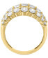 ფოტო #3 პროდუქტის EFFY® Diamond Five Row Openwork Statement Ring (2-1/2 ct. t.w.) in 14k Gold