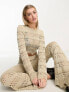 Urban Classics cropped crochet knit in bronze