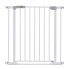 Hauck Clear Step Autoclose Safety Gate for Widths 75-80 cm, Ultra Flat Threshold, Automatic Closing Mechanism, No Drilling, One-Handed Opening, Metal, White