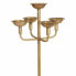 Candle Holder Alexandra House Living Gold Metal 37 x 149 x 37 cm