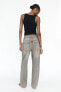 MID-RISE TAILORED BALLOON JEANS