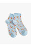 Çiçekli Soket Çorap