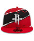 Men's Red, White Houston Rockets Tear Trucker 9FIFTY Adjustable Hat
