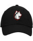 Men's Black Northeastern Huskies Primary Logo Staple Adjustable Hat