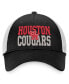 Фото #3 товара Men's Black, White Houston Cougars Stockpile Trucker Snapback Hat