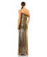 Фото #3 товара Women's Ieena Metallic Off The Shoulder Gown