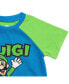 Фото #5 товара SUPER MARIO Toddler Boys Luigi Pajama Shirt and Shorts Sleep Set