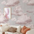 Tapete Wolken in Pink