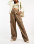 Фото #1 товара ASOS DESIGN cord pull on cargo trouser in biscuit