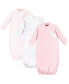 ფოტო #1 პროდუქტის Baby Boys Fleece Gown 3pk, Unicorn, 0-6 Months
