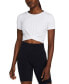 Women's Motion Crossover-Hem Cropped Top