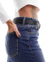 Фото #3 товара ASOS DESIGN angled square buckle waist and hip jeans belt in black