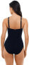Amoressa Women's 189465 Swimsuit High Neckline One Piece Black Size 8