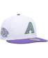 Фото #1 товара Men's White Arizona Diamondbacks Side Patch 59FIFTY Fitted Hat