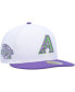 ფოტო #1 პროდუქტის Men's White Arizona Diamondbacks Side Patch 59FIFTY Fitted Hat