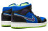 Фото #5 товара Jordan Air Jordan 1 Mid "Bel Air" 减震防滑耐磨 中帮 复古篮球鞋 男女同款 蓝黑 / Кроссовки Jordan Air Jordan 633206-040