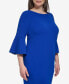 Фото #3 товара Plus Size Bell-Sleeve Sheath Dress