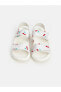 LCW STEPS Baskılı Çift Bantlı Kız Bebek Sandalet