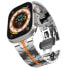 Фото #2 товара Ocelový tah Iron Man pro Apple Watch 42/44/45/49 mm - Silver/Orange