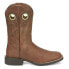 Фото #1 товара Justin Boots Bowline 11 Inch Square Toe Cowboy Mens Brown Casual Boots SE7521