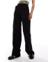 DTT Tall high waisted smart trousers in black