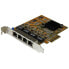 Фото #2 товара StarTech.com 4-Port PCIe Gigabit Network Adapter Card - Internal - Wired - PCI Express - Ethernet - 2000 Mbit/s