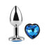 Фото #6 товара Heart Shaped Butt Plug Blue Sapphire Size L
