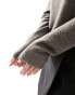 Фото #6 товара Weekday Ayla knitted jumper in dark taupe melange
