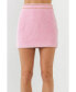 Фото #1 товара Women's Chain-Trimmed Mini Skirt