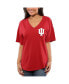 ფოტო #1 პროდუქტის Women's Crimson Indiana Hoosiers Oversized T-shirt