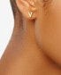 ფოტო #15 პროდუქტის Initial Stud Earrings in 10k Gold